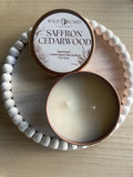Saffron Cedarwood 5 OZ  Candle