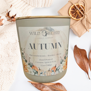 Autumn  Memories Coco Apricot Creme' Wax Candle | 13oz |369g - Wild Orchid Candle Company