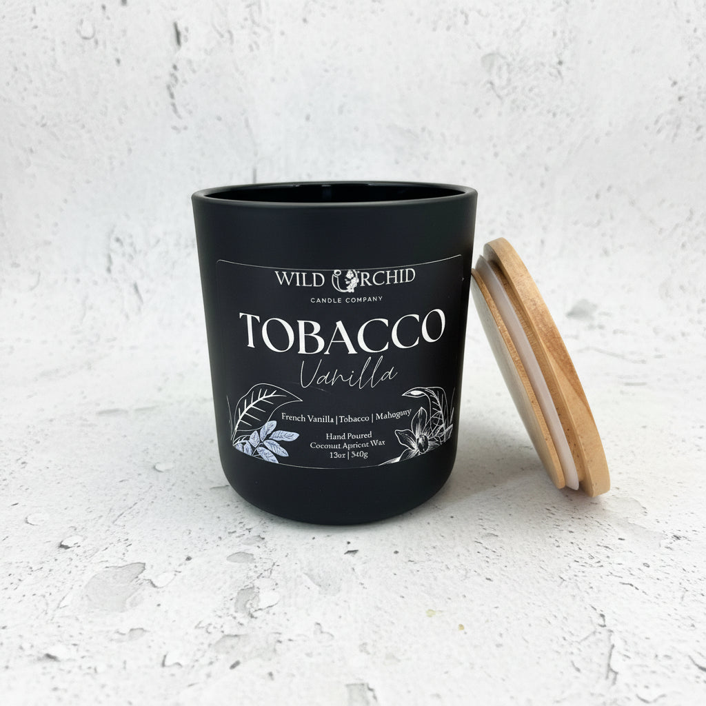 Tobacco & Vanilla Coconut Apricot Creme Candle| 12 OZ