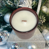 Pomegranate Martini" Candle Holder with Coconut Apricot  Wax | 13 OZ - Wild Orchid Candle Company